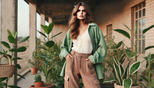 Eco-friendly fashion banner for Greenvine Grove, highlighting genuine sustainability in clothing.