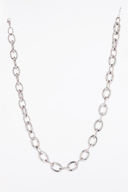 Bold chain necklace - silver