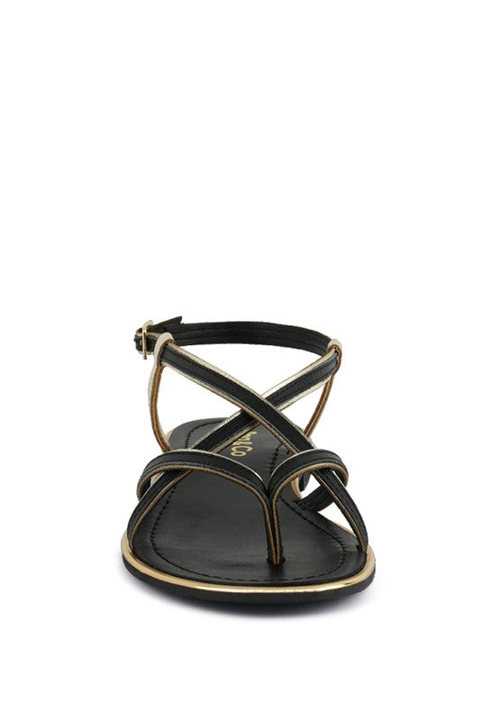 PHEOBE Strappy Flat Sandals