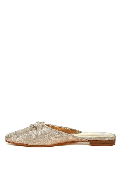 Jaylor Party Bow Slip-On Mules