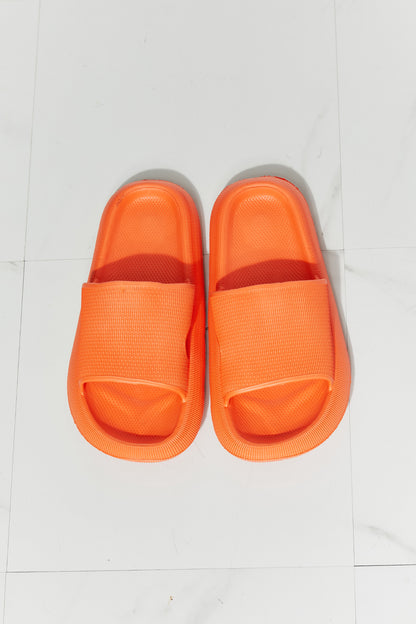 Arms Around Me Open Toe Slide Shoes in Orange