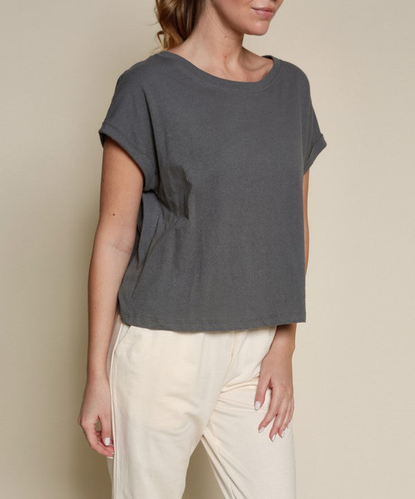 RECYCLED COTTON  PLAIN CROP