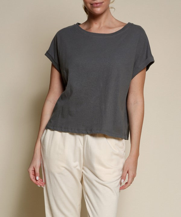 RECYCLED COTTON  PLAIN CROP