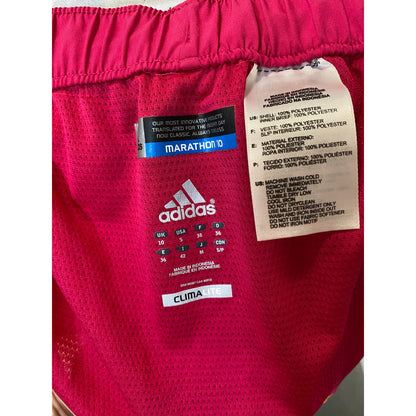 ADIDAS Women's Running Climalite Fluorescent Pink Shorts- Size S‎