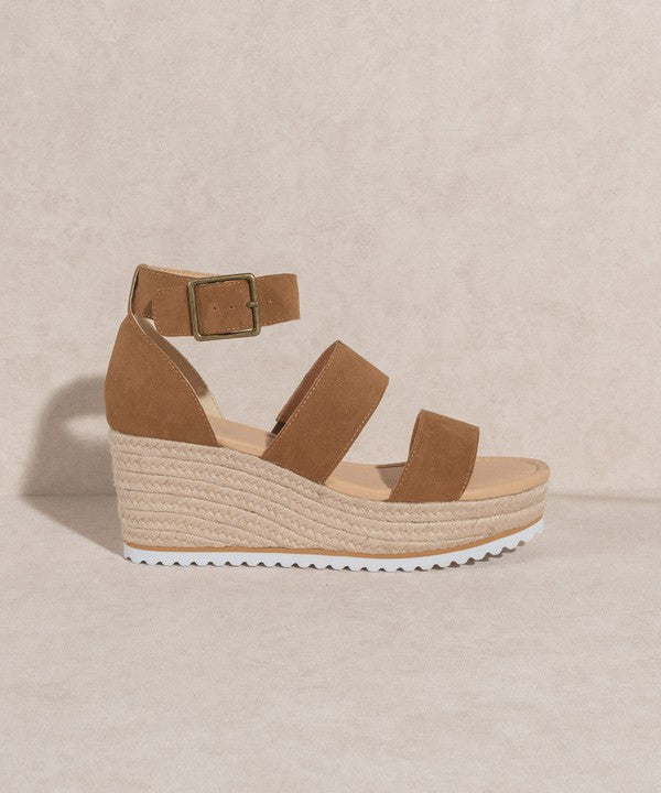 OASIS SOCIETY Slyvie - Double Strap Wedge Heel