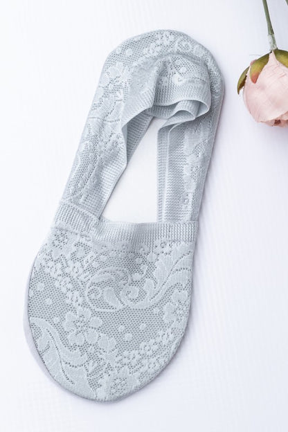 No-Slip Floral Lace Socks