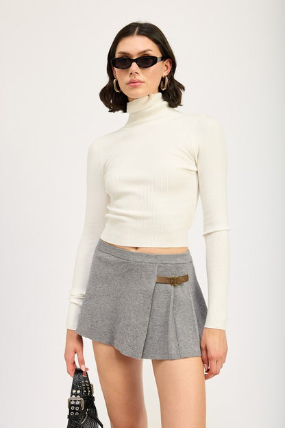 TURTLE NECK LONG SLEEVE TOP