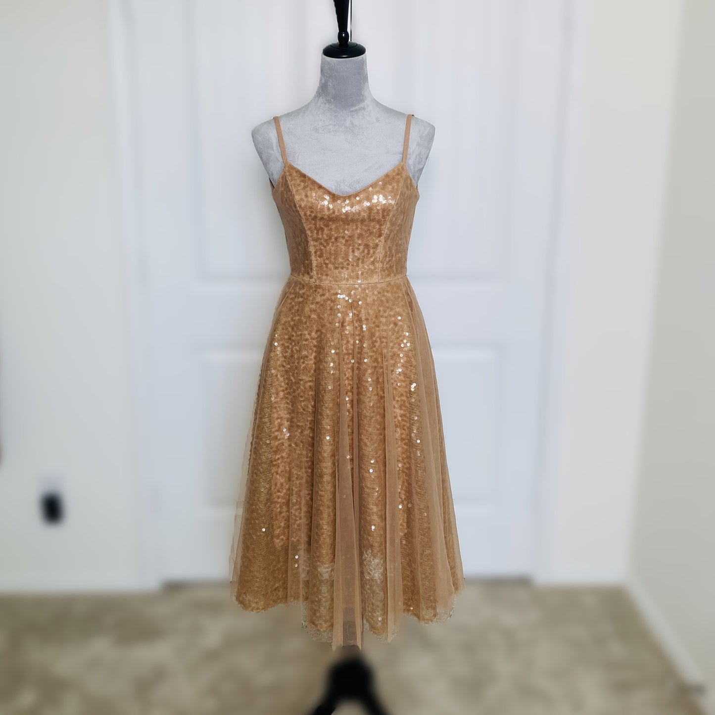 Dress The Population Sequin and Tulle Edith Dress- Size XXS