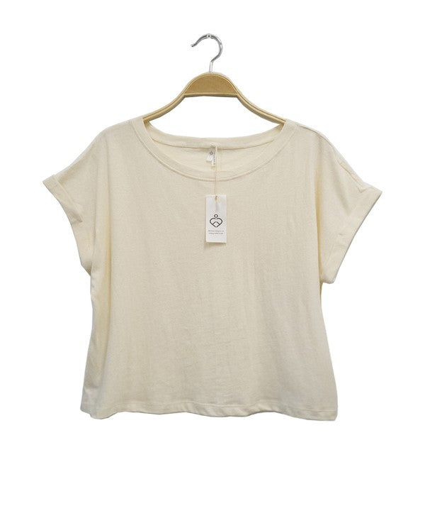 RECYCLED COTTON  PLAIN CROP