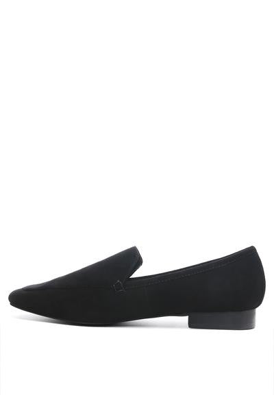 JULIA LEATHER POINTED LOAFERS