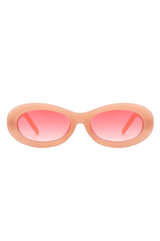 Oval Retro Narrow Small 90s Round Sunglasses