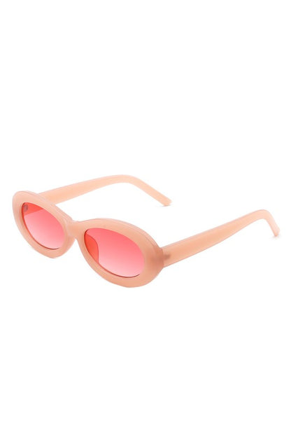 Oval Retro Narrow Small 90s Round Sunglasses