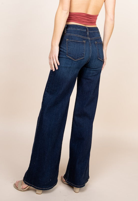 Western Wide Leg Jeans