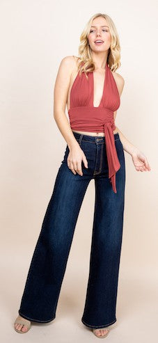 Western Wide Leg Jeans