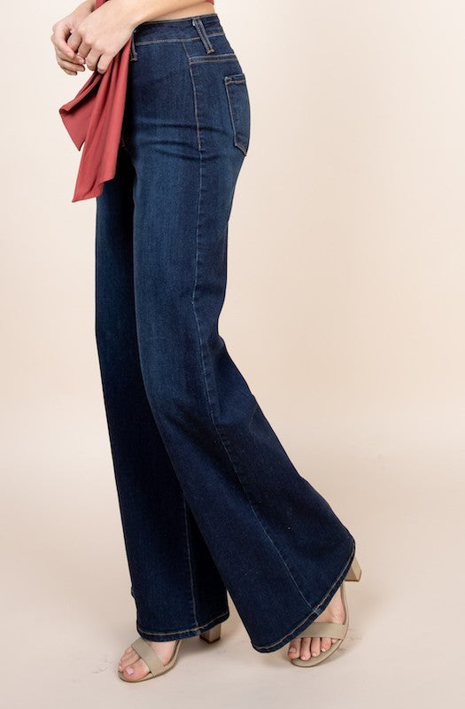 Western Wide Leg Jeans