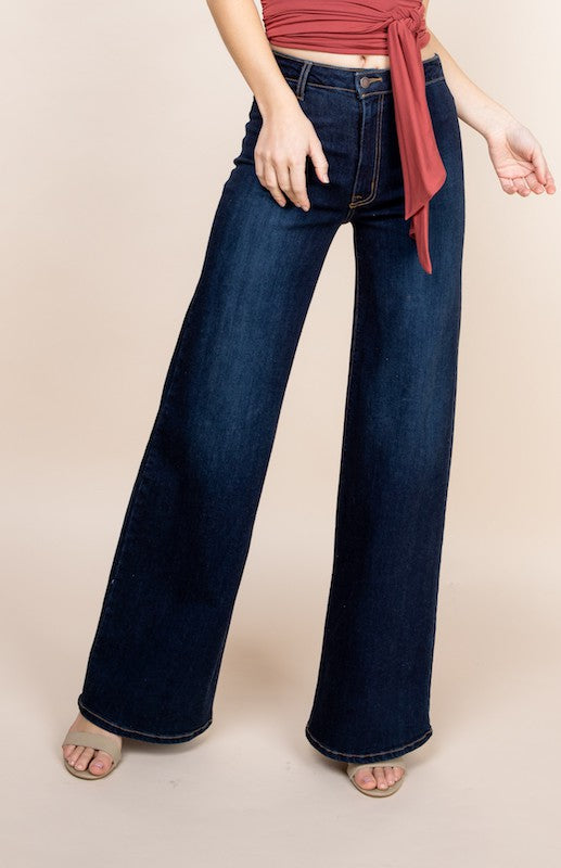 Western Wide Leg Jeans