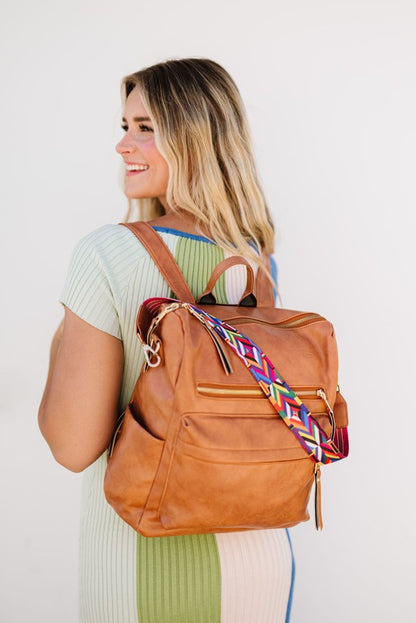 BRIELLE CONVERTITABLE BACKPACK SHOULDER STRAP BAG