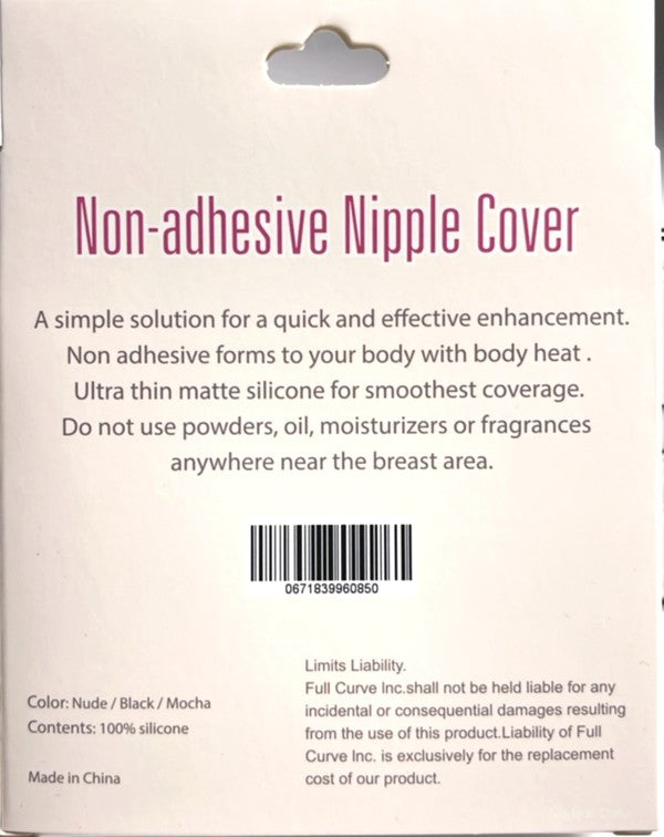 No Adhesive REUSABLE Nipple Cover 3018