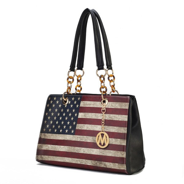 MKF Collection Nevaeh Flag Women Shoulder Purse