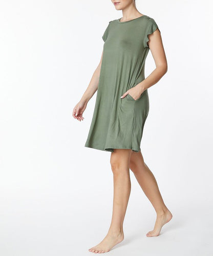 BAMBOO TULIP SLEEVE DRESS