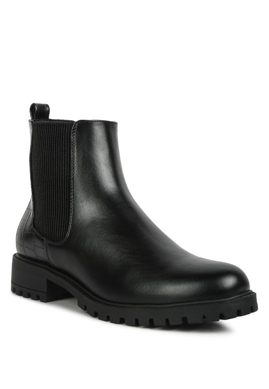 Stella Croc Back Chelsea Boots