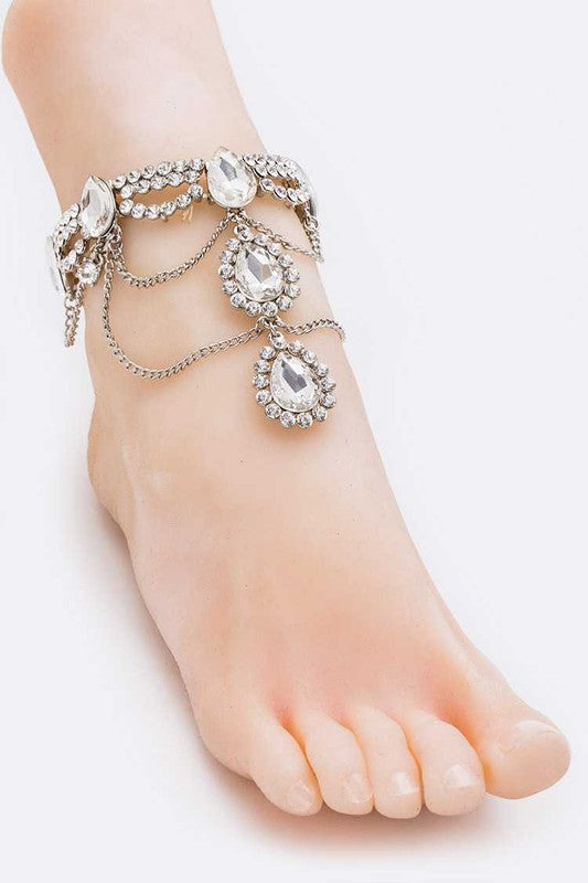 Crystal Statement Anklet