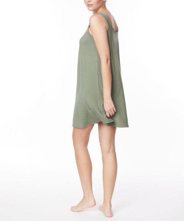 BAMBOO PAJAMA CAMI DRESS