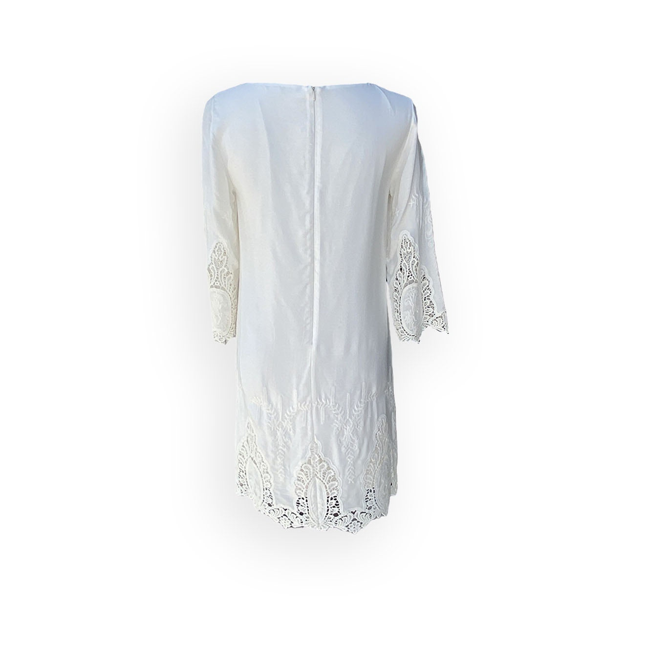 Gianni Bini White Linen Mini Dress - Size XS