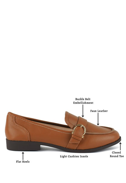 Sheboss Buckle Detail Loafers