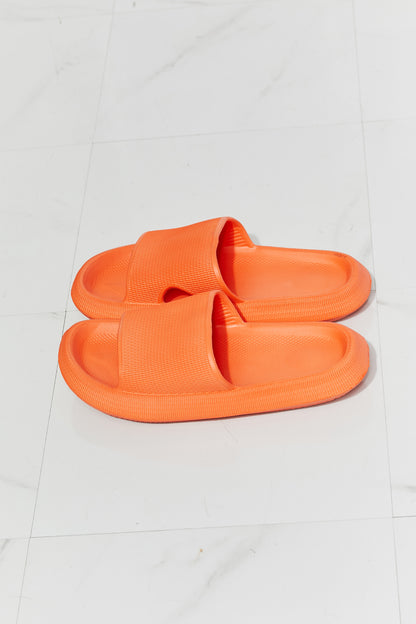 Arms Around Me Open Toe Slide Shoes in Orange