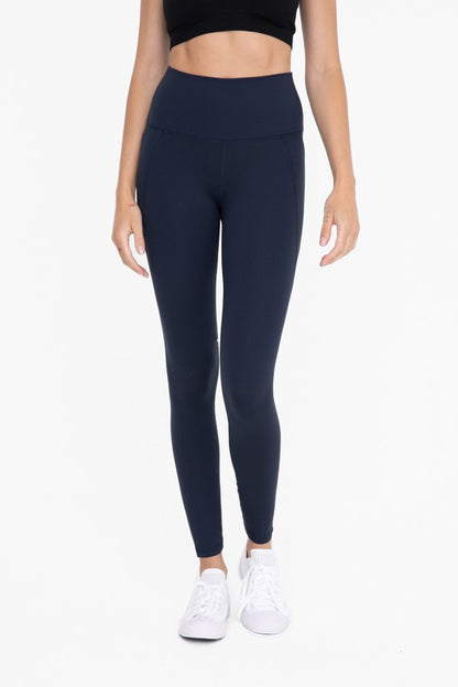 Tapered Band Essential Solid Highwaist Leggings