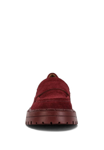 Honora Suede Chunky Loafers