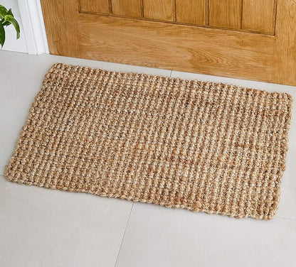 2x3 Feet Jute Hand-Woven Braided Door Mat Area Rug