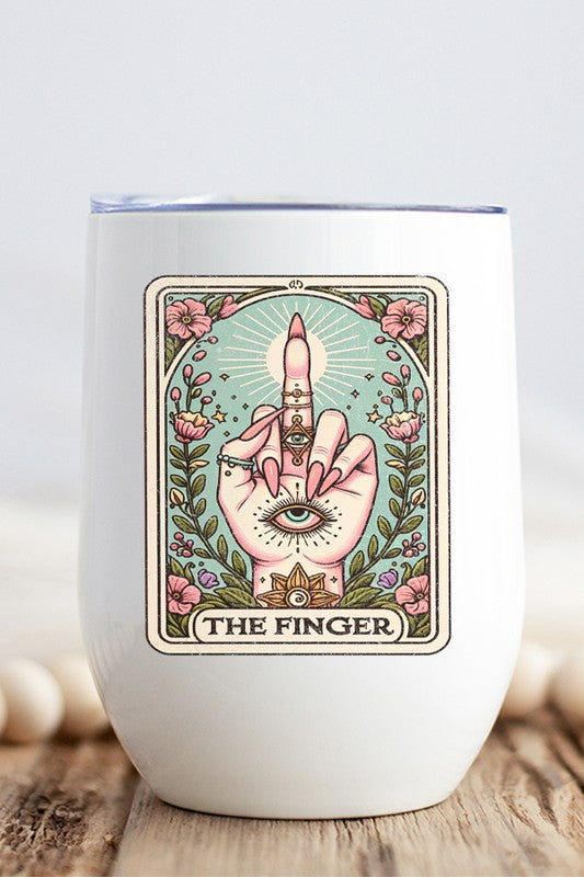 Home Gifts The Finger Card Wine Cup Tumbler