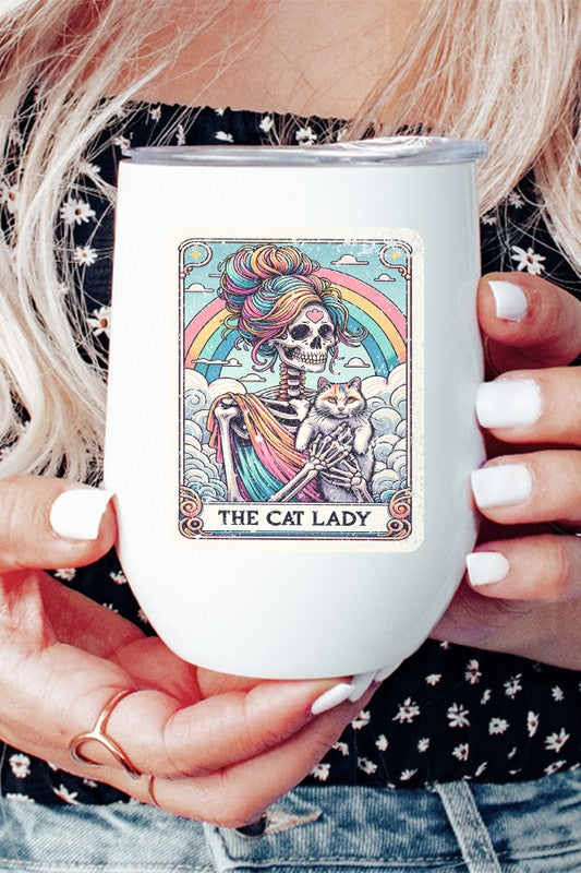 The Cat Lady Card Tumbler