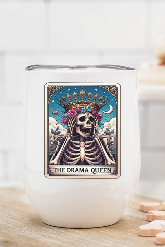 Home Gifts The Drama Queen Card Wine Cup Tumbler