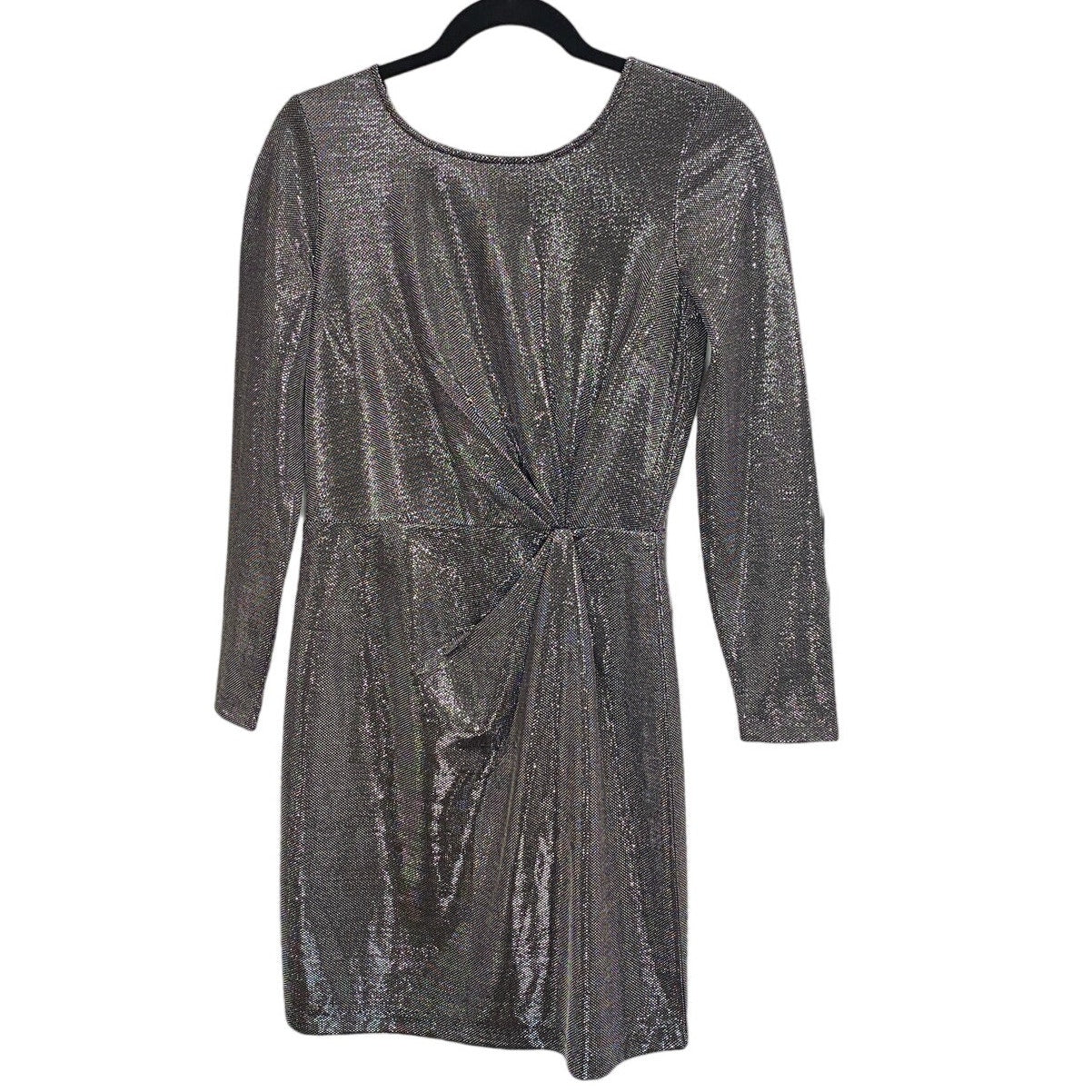 BB Dakota Glam Silver Mini Dress - Size XS