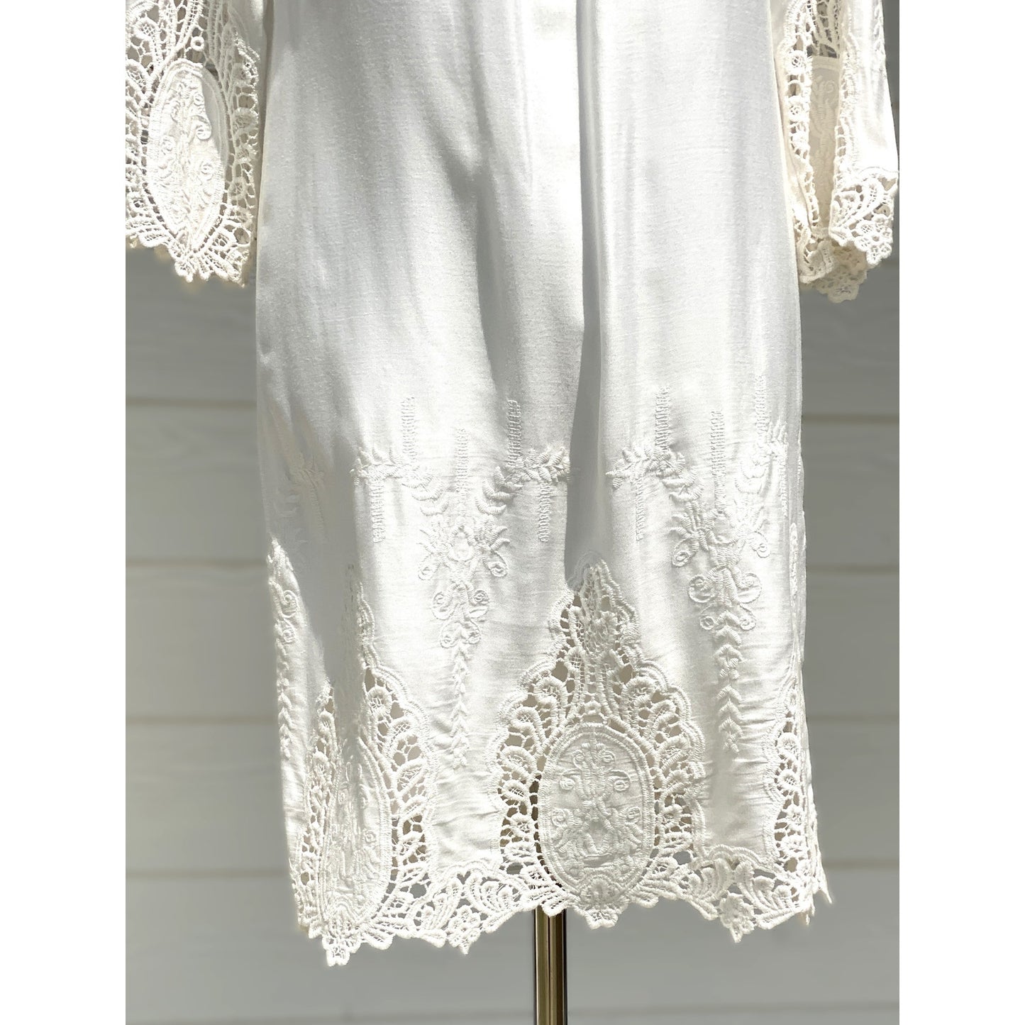 Gianni Bini White Linen Mini Dress - Size XS