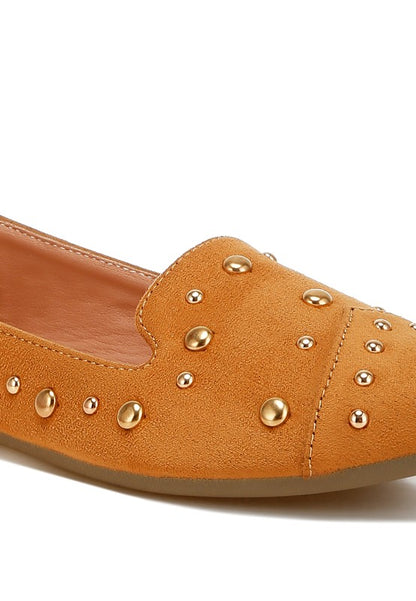 Olesia Stud Emebllished Ballet Flats