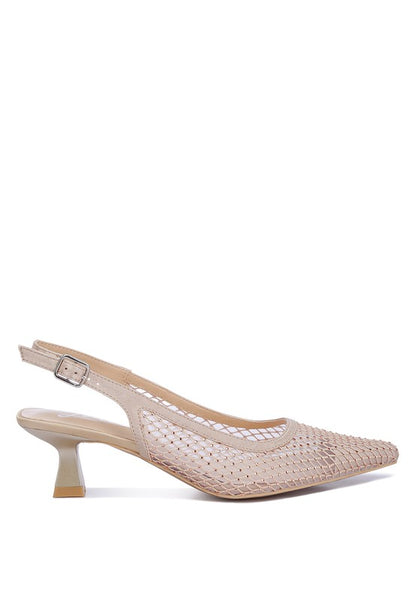 Siev Rhinestone Slingback Mules