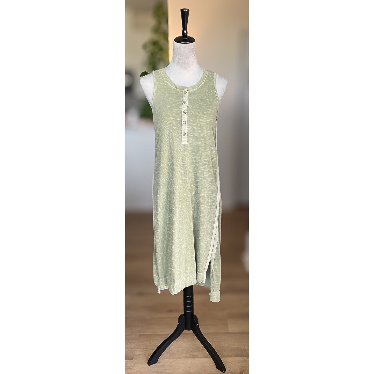 Anthropologie Saturday Sunday Pilar Midi Green Shirt Dress