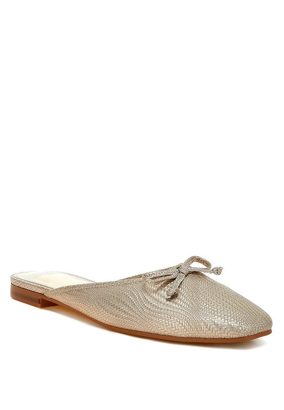 Jaylor Party Bow Slip-On Mules