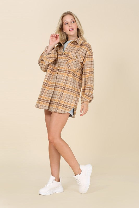 Plaid Shacket - Stylish and Functional Layering Piece