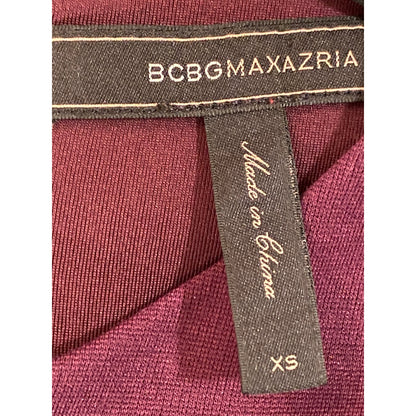 BCBGMAXAZRIA Faux Suede Peplum Top - Size XS