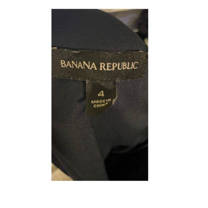 Banana Republic Black or Navy Open Tie Back Size 4