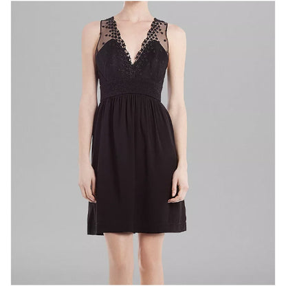 SANDRO Dress Black STAR Mini Dress - Size 1