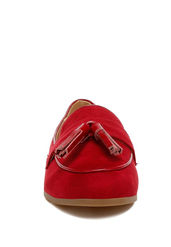 Folklore Micro Suede Tassel Loafers