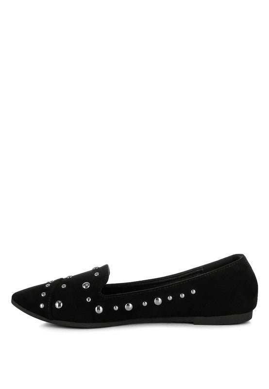 Olesia Stud Emebllished Ballet Flats