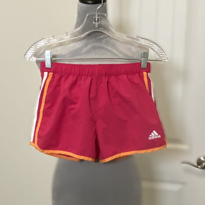 ADIDAS Women's Running Climalite Fluorescent Pink Shorts- Size S‎