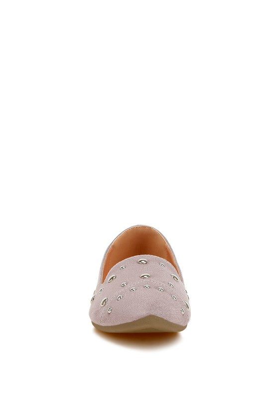 Olesia Stud Emebllished Ballet Flats